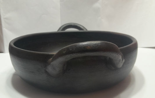 Sartén de Barro Grande con Tapa – Ideal para Guisos, Sopas y Carnes