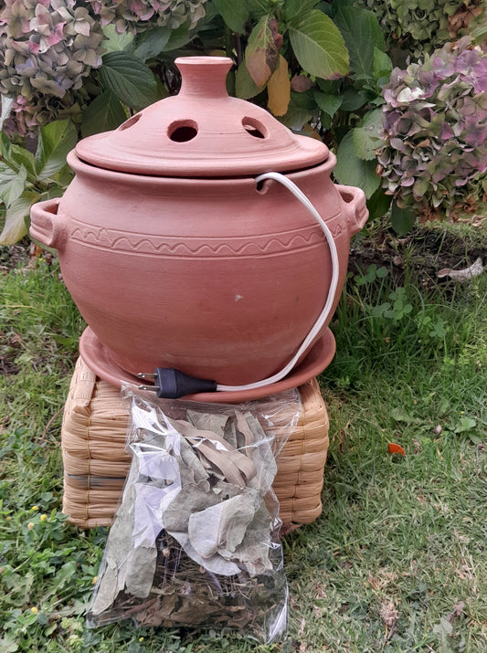 Desinfecta, humifica y aromatiza tus espacios con nuestra olla vaporizadora 100% artesanal