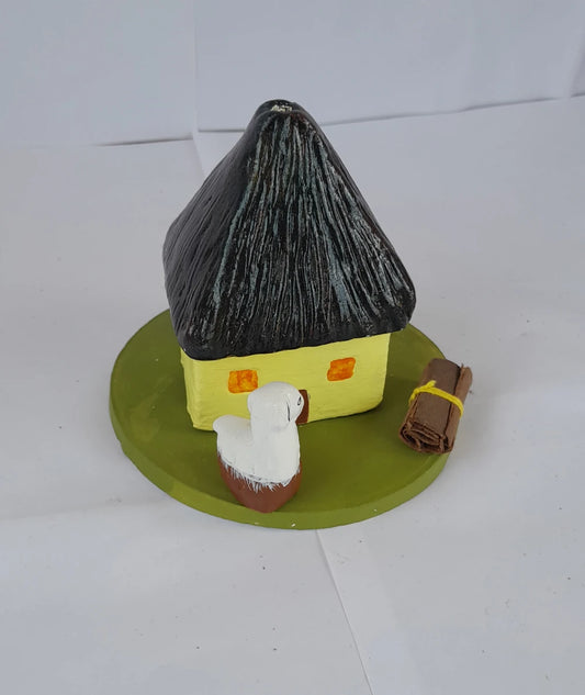 Porta Incienso de Barro Cocido con Pintura Acrílica: Artesanía Única para tu Hogar